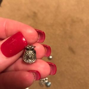 Pandora retired perfume bottle with gemstone.